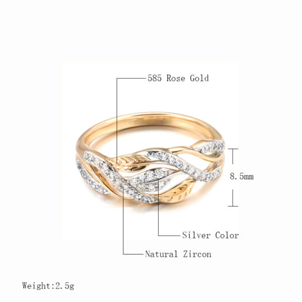 New Socialite Temperament Copper Plating All-match Fashion Women's Ring - Image 2