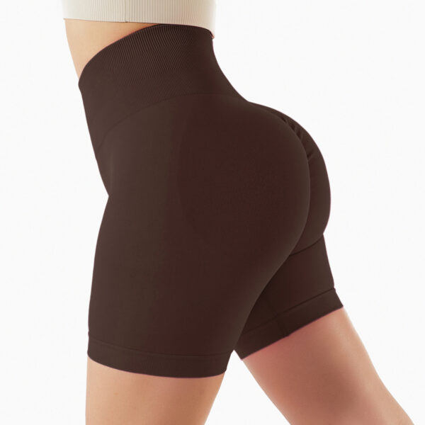 Seamless Yoga Shorts In Europe And The United States With High Hips And Waist - Image 6