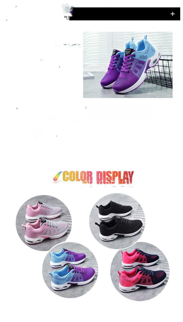 Casual Shoes Breathable Lightweight Mother Shoes Lace-up Cushioned Sneakers Women - Image 4