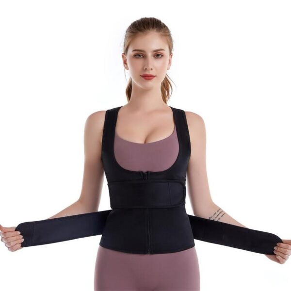 Neopren Waist Trainer For Women Workout Trimmer Belt Sauna Sweat Corset Cincher - Image 3