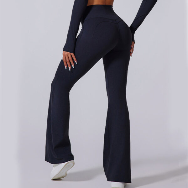 Women's Flared Pants Yoga High Waist Slim Tight Trousers Fitness Sports Clothing - Image 7