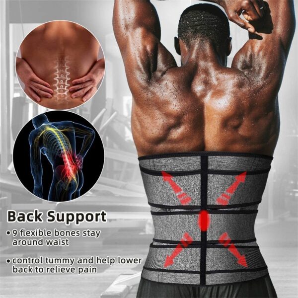 Shapewear Men's Sports Fitness Waist Belt Corset Slimming Belt - Image 2