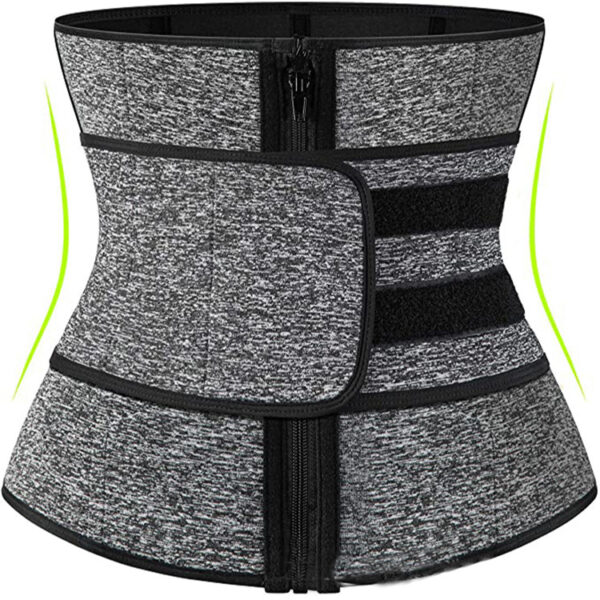 Tummy Sweat Shapewear Bodysuits Women Waist Trainer Slimming 2-3 Belts Workout Shaper Corset - Image 9