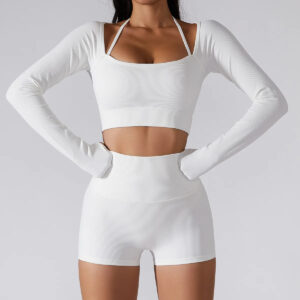 New Abdominal Compression Exercise Shorts, Hip Lifting Nude Yoga Set