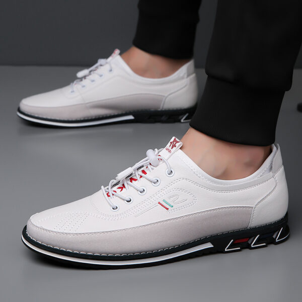 Genuine Leather Sports Comfortable And Non-slip Waterproof Leather Shoes Men's - Image 2