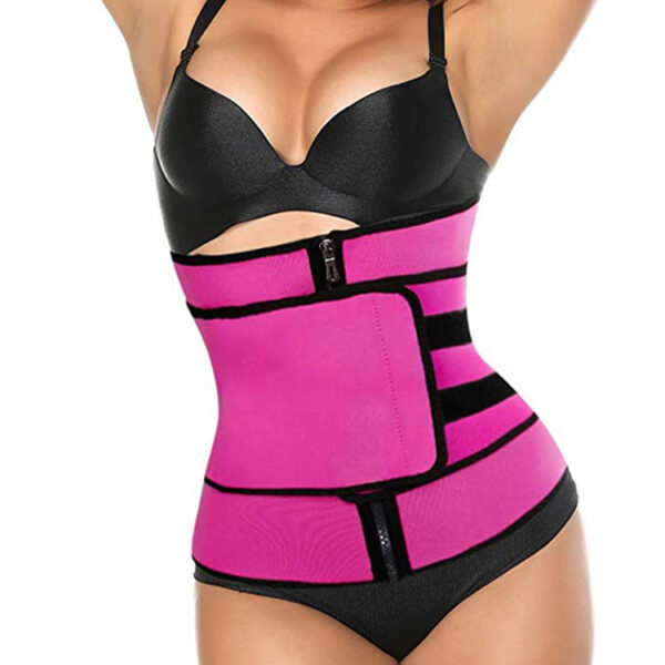 Tummy Sweat Shapewear Bodysuits Women Waist Trainer Slimming 2-3 Belts Workout Shaper Corset - Image 4