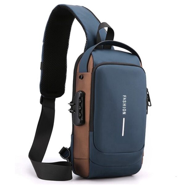 Motorcycle Chest Bag Password Anti-theft Men's Fashion - Image 3