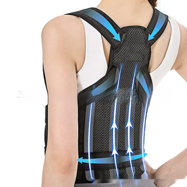 Breathable Mesh Sitting Position Rectifier Invisible Open Shoulder Back Straightener - Image 2