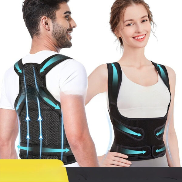 Breathable Mesh Sitting Position Rectifier Invisible Open Shoulder Back Straightener - Image 5