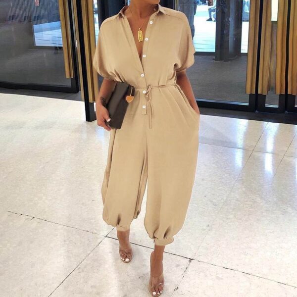Retro jumpsuit - button jumpsuit - Image 3