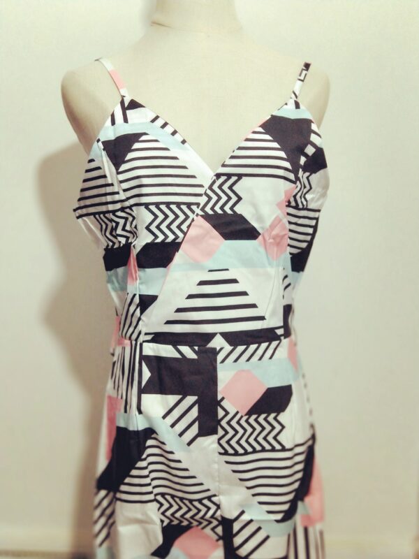 Printed jumpsuit suspenders wide-leg jumpsuit - Image 4