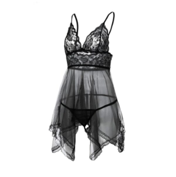 Sexy Lingerie Sexy Lingerie Front Slit Nightdress - Image 6