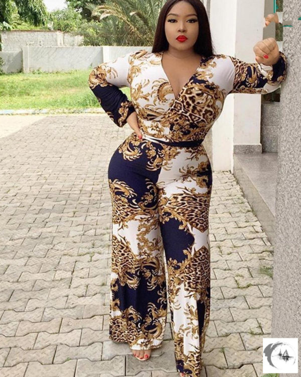 Sexy Printed Jumpsuit Nightclub Outfit On Jumpsuit - Image 5