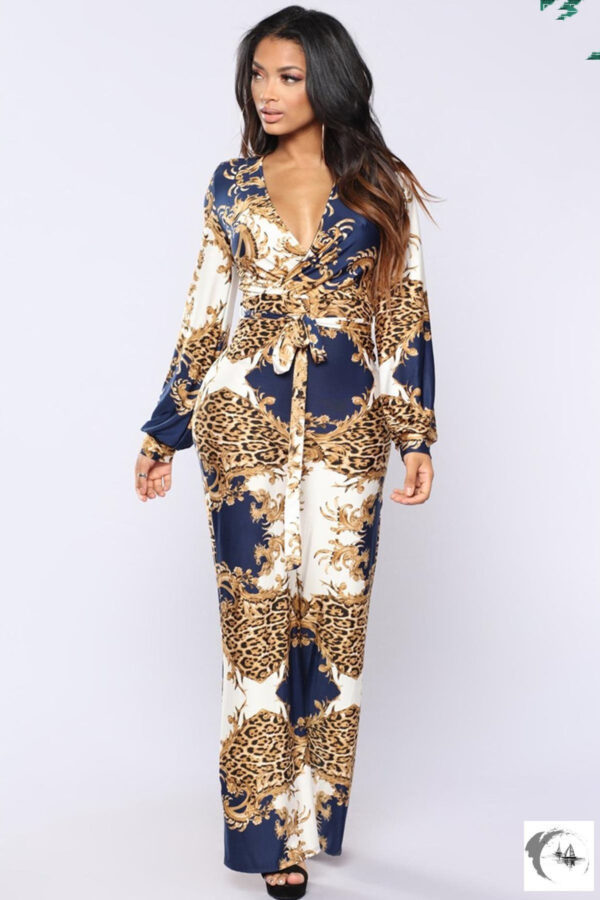 Sexy Printed Jumpsuit Nightclub Outfit On Jumpsuit - Image 2