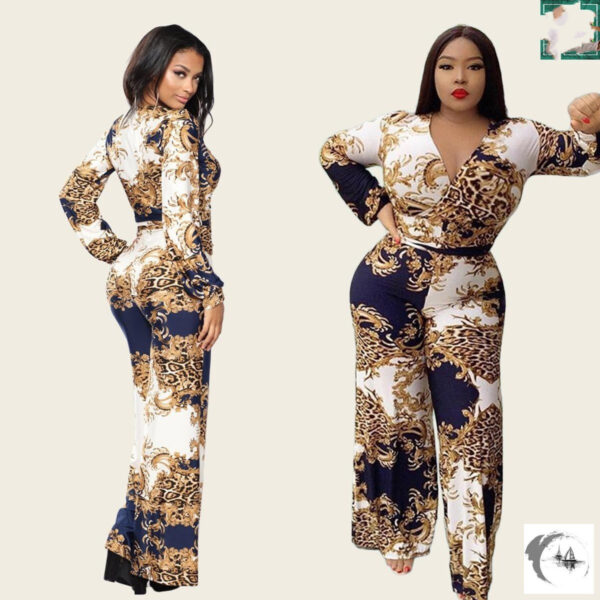 Sexy Printed Jumpsuit Nightclub Outfit On Jumpsuit - Image 3