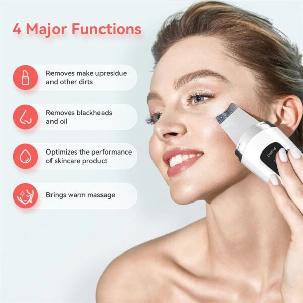 Skin Scrubber Face Spatula Facial Skin Exfoliator Scraper And Blackhead Remover Pore Cleaner With Face Lifting Deep Cleansing Face Lifting Machine For Blackhead Extractor - Image 8