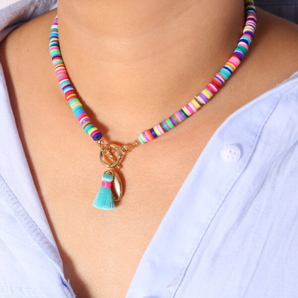 Bohemian Shell Necklace Female Tassel Wild Sweet Necklace - Image 3
