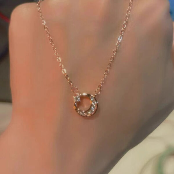 Sun Moon Star Necklace Women's Exquisite Stainless Steel - Image 5