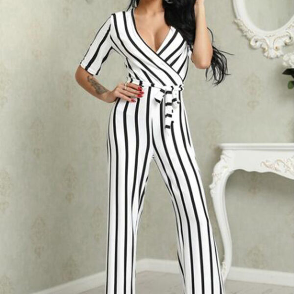 Striped jumpsuit - Image 2