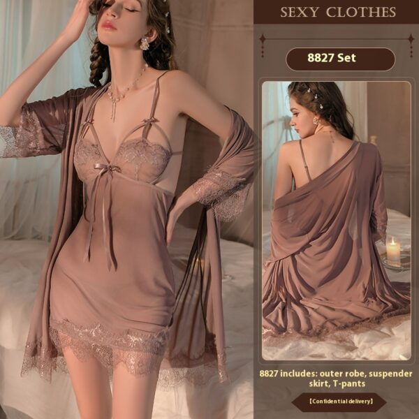 New Sexy Lingerie Sexy Night Skirt Suit - Image 6
