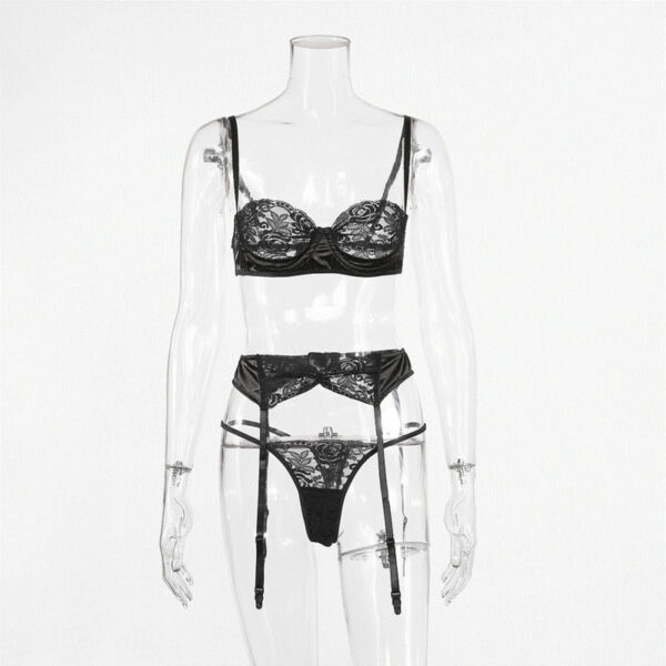Lace sexy perspective sexy lingerie set - Image 3