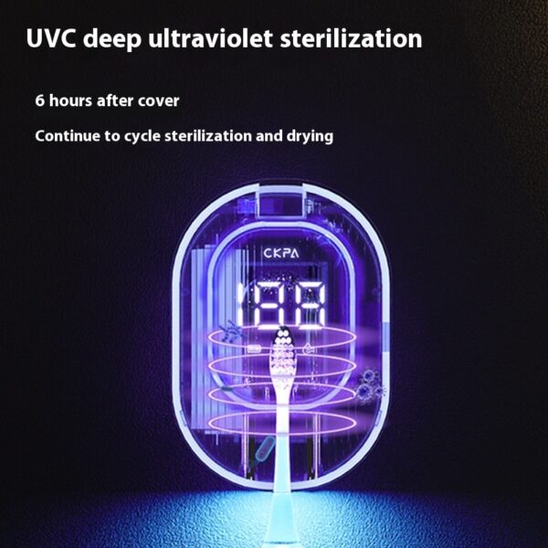 Single Toothbrush Sterilizer Punch-free UV Electric Toothbrush Holder - Image 3