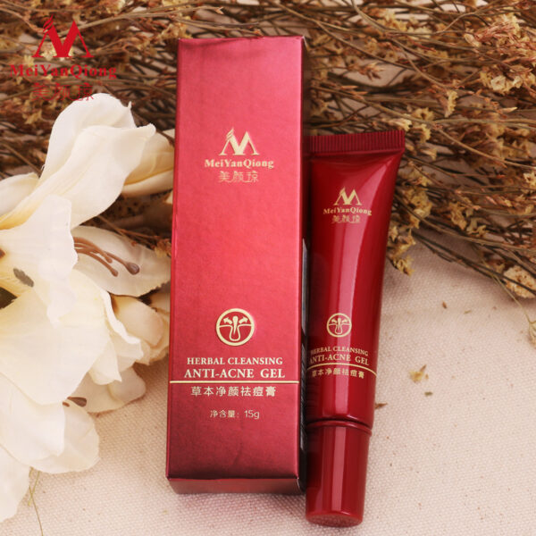 herbal anti acne treatment cream, herbs reinigungsgel face scar removal acne spots skin care oily skin face - Image 3
