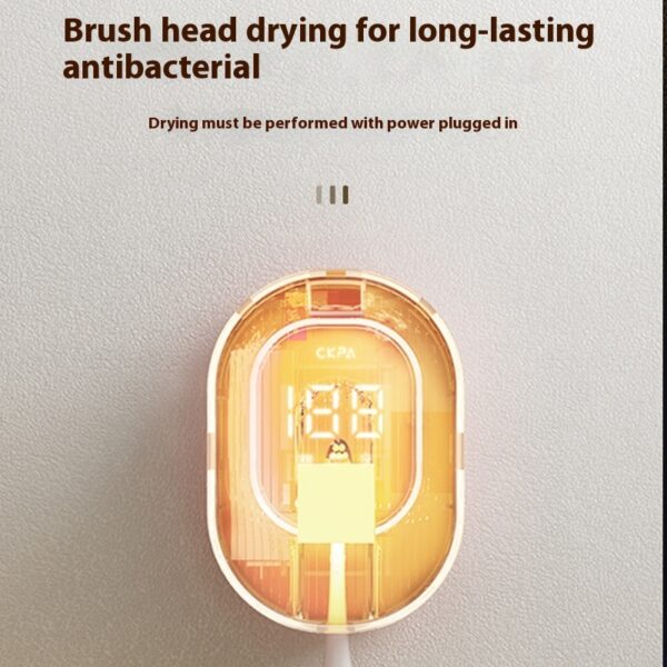 Single Toothbrush Sterilizer Punch-free UV Electric Toothbrush Holder - Image 2