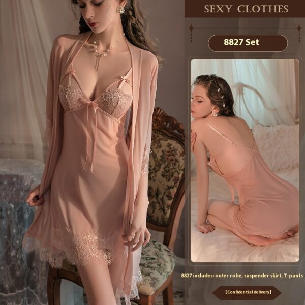 New Sexy Lingerie Sexy Night Skirt Suit - Image 3