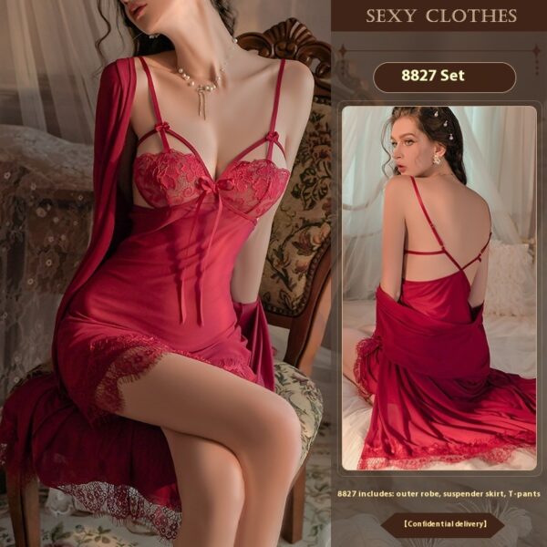 New Sexy Lingerie Sexy Night Skirt Suit - Image 7