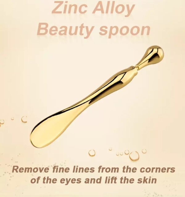 Eye Cream Stick Roller For Face Metal Spatula Puff Applicator Eye Cream Massager Facial Cream Massage Sticks Eye Metal Makeup Spatula Eye Wand 10cm - Image 9