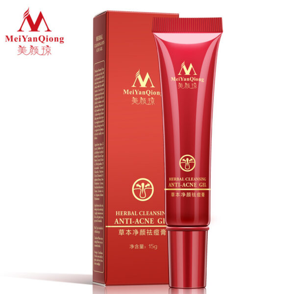 herbal anti acne treatment cream, herbs reinigungsgel face scar removal acne spots skin care oily skin face - Image 2