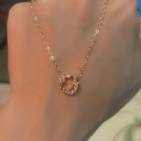 Sun Moon Star Necklace Women's Exquisite Stainless Steel - Image 3