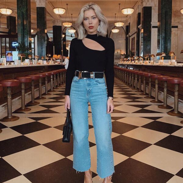 Women's Long-sleeved Jumpsuit Sexy Hollow Jumpsuit - Image 2