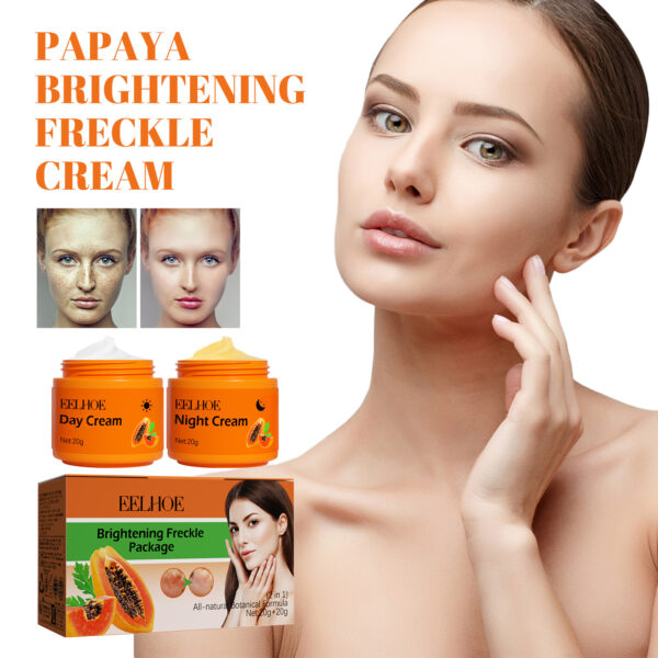 Papaya Brightening Freckles Cream Lightens Freckles And Dark Spots On The Face, Brightens And Moisturizes The Skin, Morning And Evening Cream - Image 4