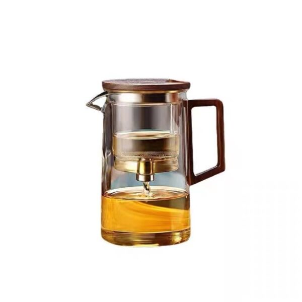 TeaPot with Tea Infuser & Magnetic Lid - Water Separation Glass Teapot Set - Image 4
