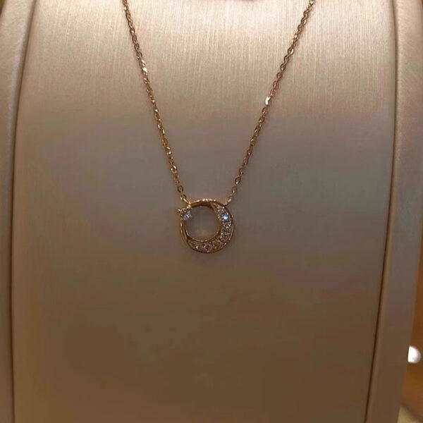 Sun Moon Star Necklace Women's Exquisite Stainless Steel - Image 4
