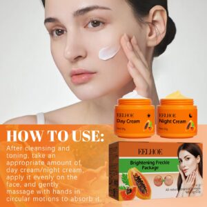Papaya Brightening Freckles Cream Lightens Freckles And Dark Spots On The Face, Brightens And Moisturizes The Skin, Morning And Evening Cream