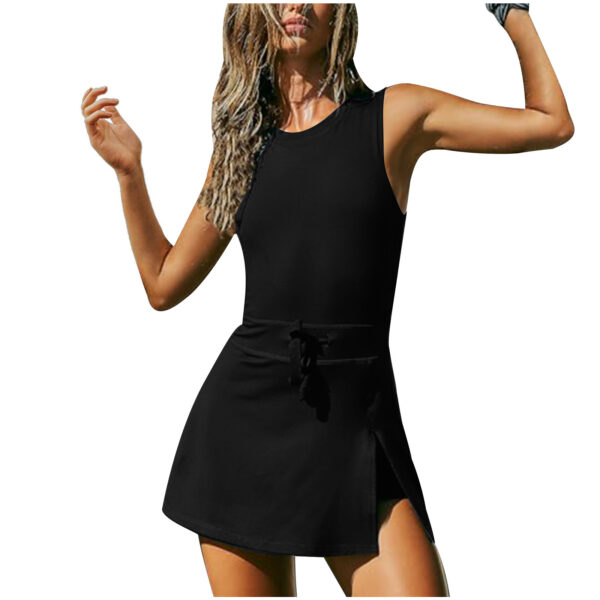 Fitness Jumpsuit Tennis Skirt Built-in Shorts Jumpsuit - Image 8