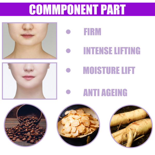 Jaysuing V Face Firming Cream, Contours Tightening, Chin Lifting Facial Skin Relaxation Massage Cream - Image 3