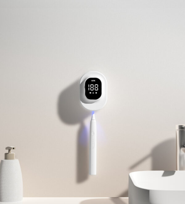 Single Toothbrush Sterilizer Punch-free UV Electric Toothbrush Holder - Image 4