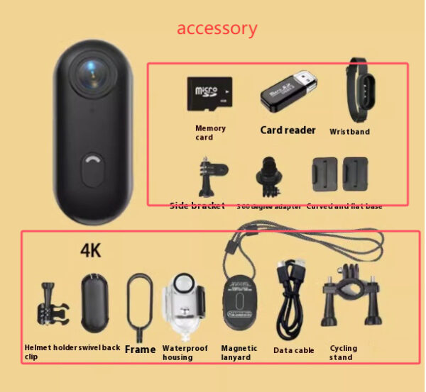 Thumb Sports Camera Outdoor Sports Camera In Helmet Motorcycle Bike Sport Mini Filming Bicycle Action 4K Professional Body Cam And Video Cameras - Image 2
