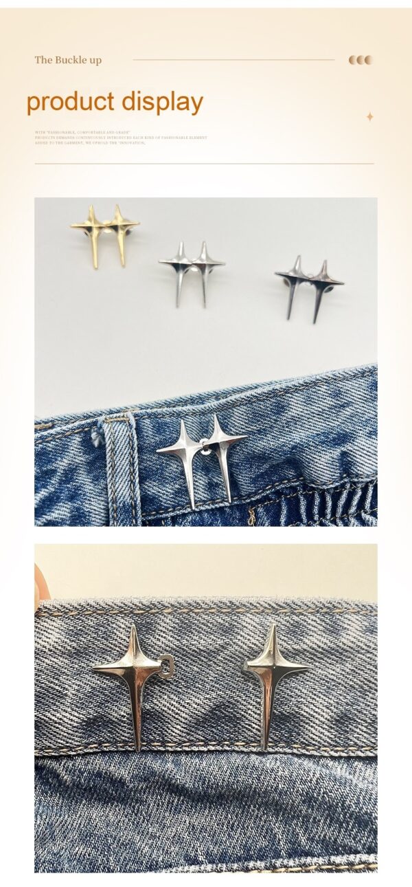 Adjustable Waist And Small Creative Jeans Waist-tight Artifact Button - Image 10