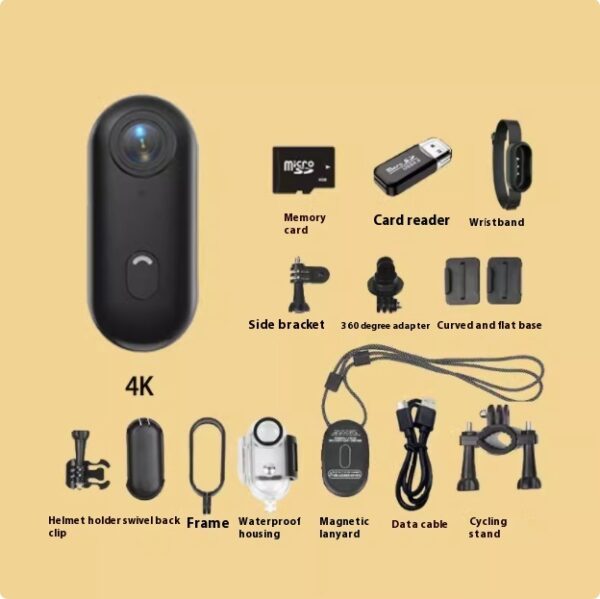 Thumb Sports Camera Outdoor Sports Camera In Helmet Motorcycle Bike Sport Mini Filming Bicycle Action 4K Professional Body Cam And Video Cameras - Image 4