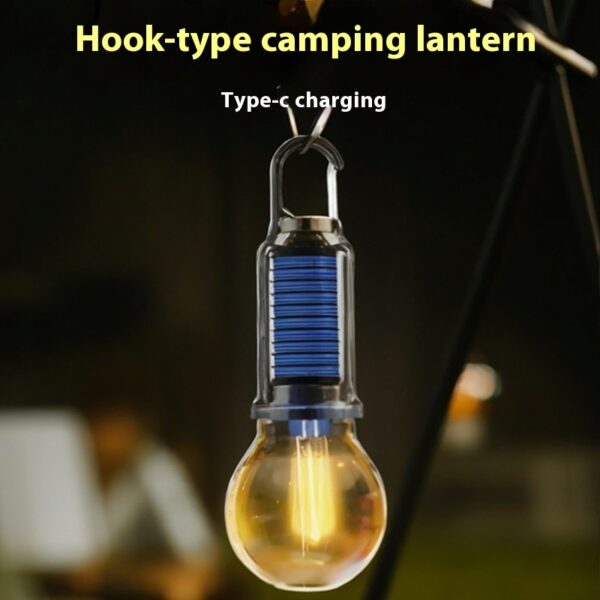 Outdoor Solar Energy Camping Lights Charging With Hooks Tungsten Lamp - Image 7