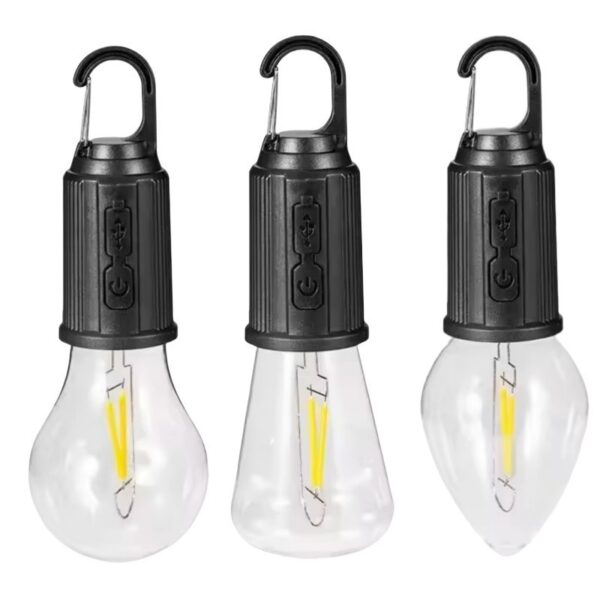 Outdoor Solar Energy Camping Lights Charging With Hooks Tungsten Lamp - Image 5