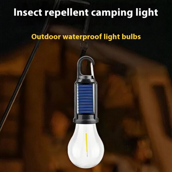 Outdoor Solar Energy Camping Lights Charging With Hooks Tungsten Lamp - Image 8