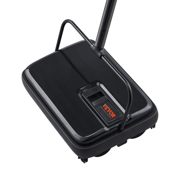 VEVOR Carpet Sweeper, 7.87 In Sweeping Paths, Floor Sweeper Manual Non Electric, 300 Ml Dustbin Capacity With Comb For Home Office Rugs Hardwood Surfaces Wood Floors Laminate, Cleans Dust Pet Hair - Image 6