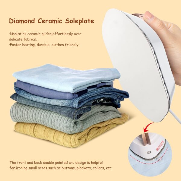 Newbealer Travel Iron With Dual Voltage 120V220V Lightwei - Image 4
