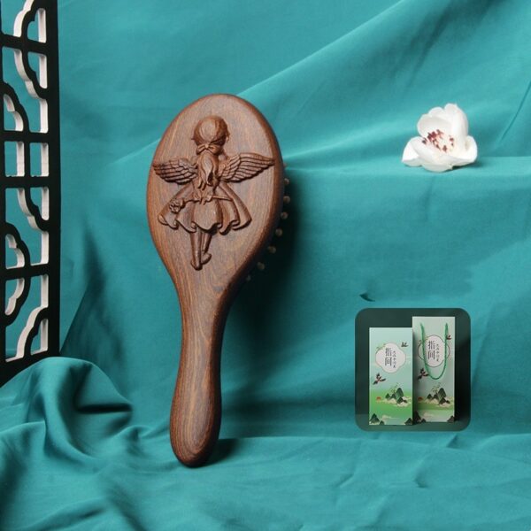 Large Wooden Airbag Massage Comb - For Women Only - Image 4